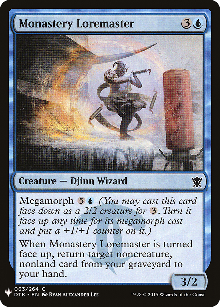 {C} Monastery Loremaster [Mystery Booster][LS DTK 063]
