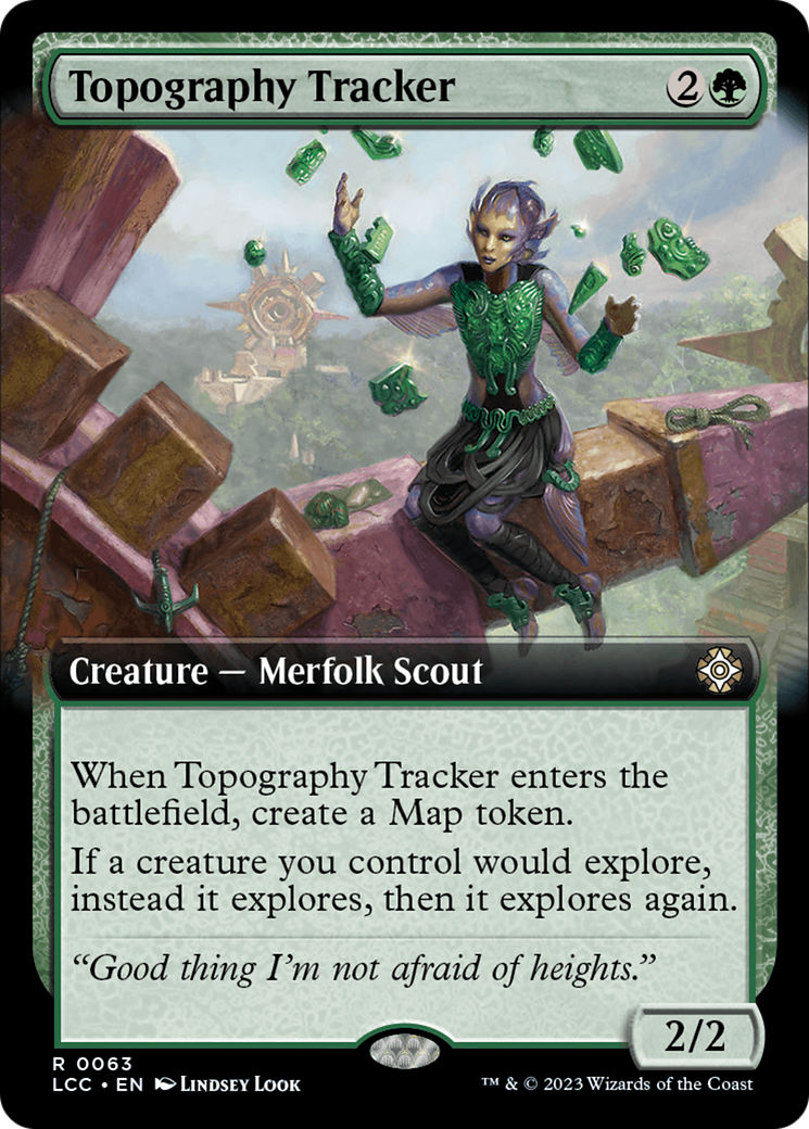 {R} Topography Tracker (Extended Art) [The Lost Caverns of Ixalan Commander][LCC 063]