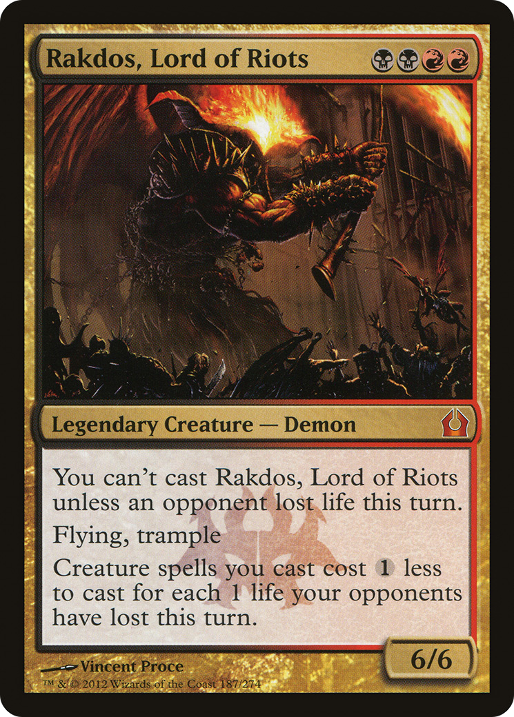 {R} Rakdos, Lord of Riots [Return to Ravnica][RTR 187] - Misty Mountain Games