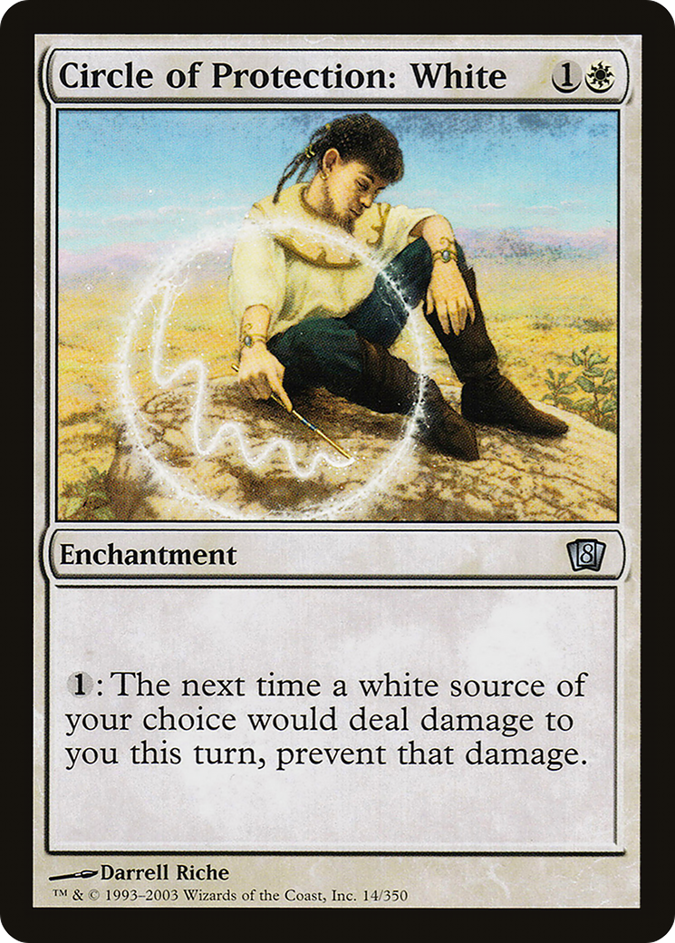 {C} Circle of Protection: White [Eighth Edition][8ED 014]
