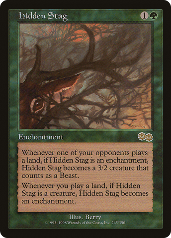 {R} Hidden Stag [Urza's Saga][USG 265]