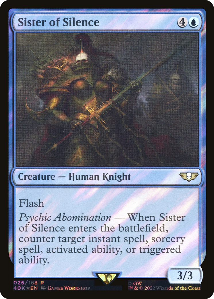 {R} Sister of Silence (Surge Foil) [Universes Beyond: Warhammer 40,000][SF 40K 026]