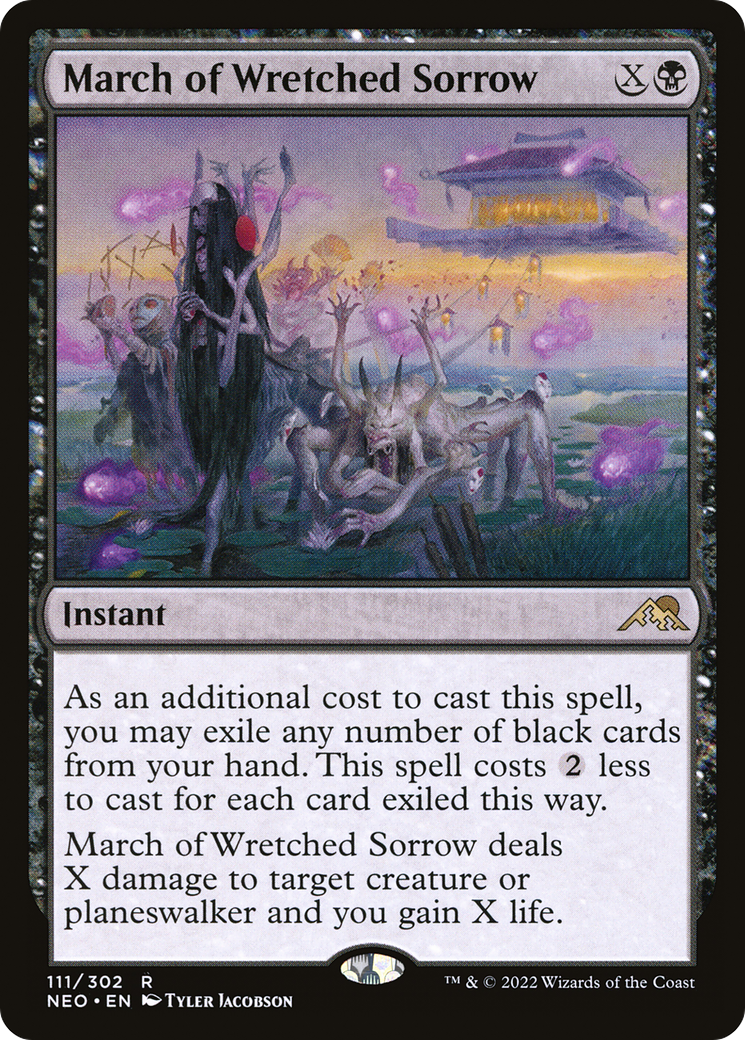 {R} March of Wretched Sorrow [Kamigawa: Neon Dynasty][NEO 111]