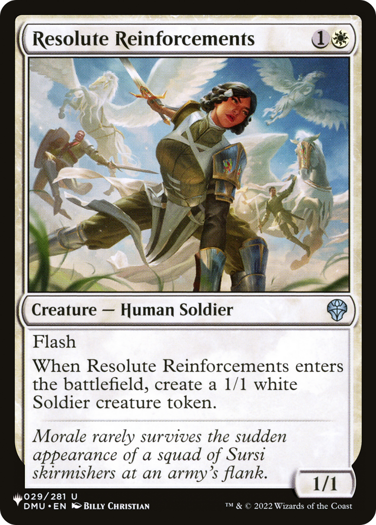 Resolute Reinforcements [LIST 029/281]