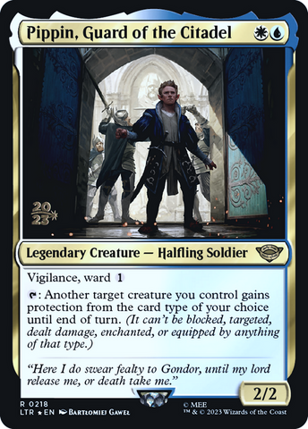 {R} Pippin, Guard of the Citadel [The Lord of the Rings: Tales of Middle-Earth Prerelease Promos][PR LTR 218]