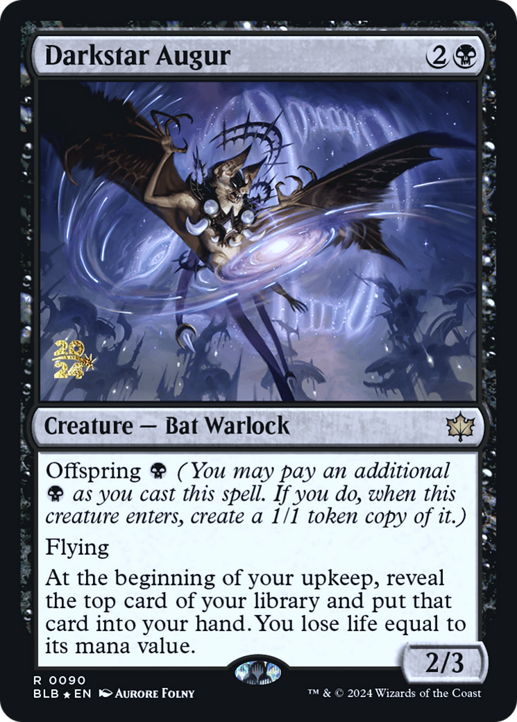 {@R} Darkstar Augur [Bloomburrow Prerelease Promos][PR BLB 090]