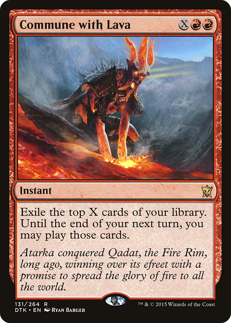 {R} Commune with Lava [Dragons of Tarkir][DTK 131] - Misty Mountain Games