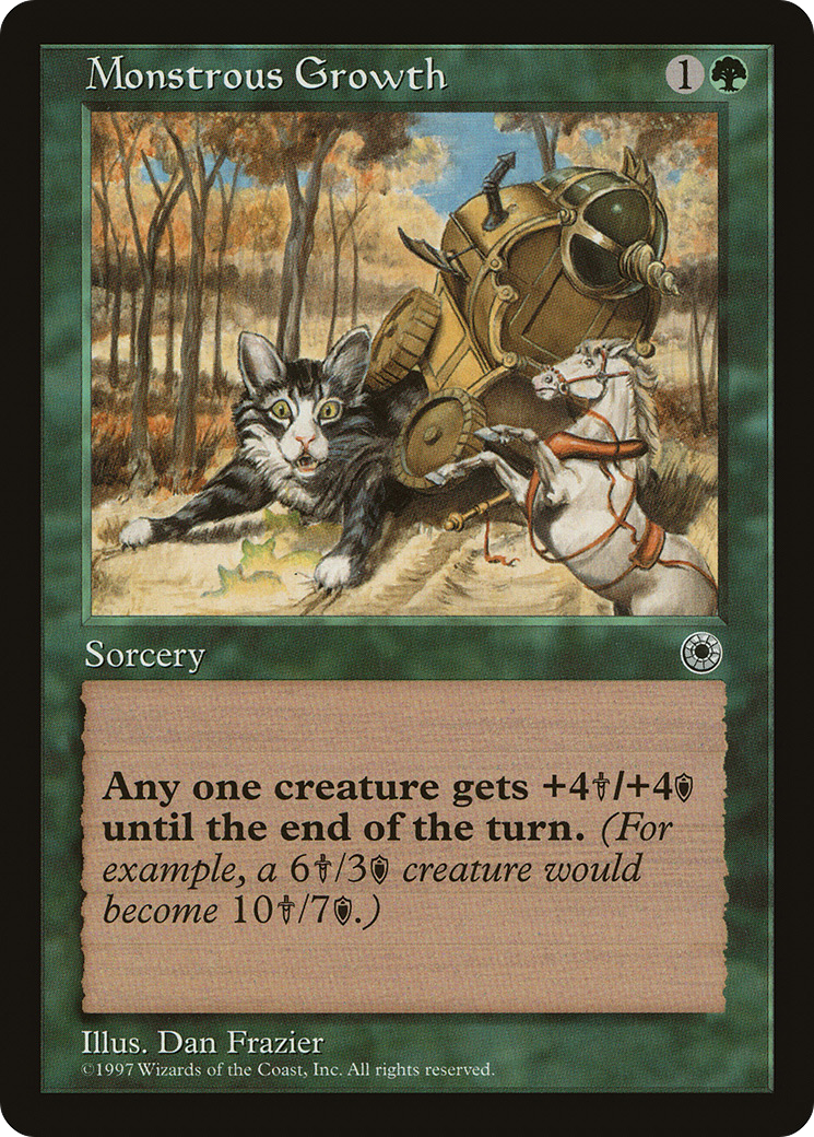 {C} Monstrous Growth (No Flavor Text) [Portal][AA POR 173]