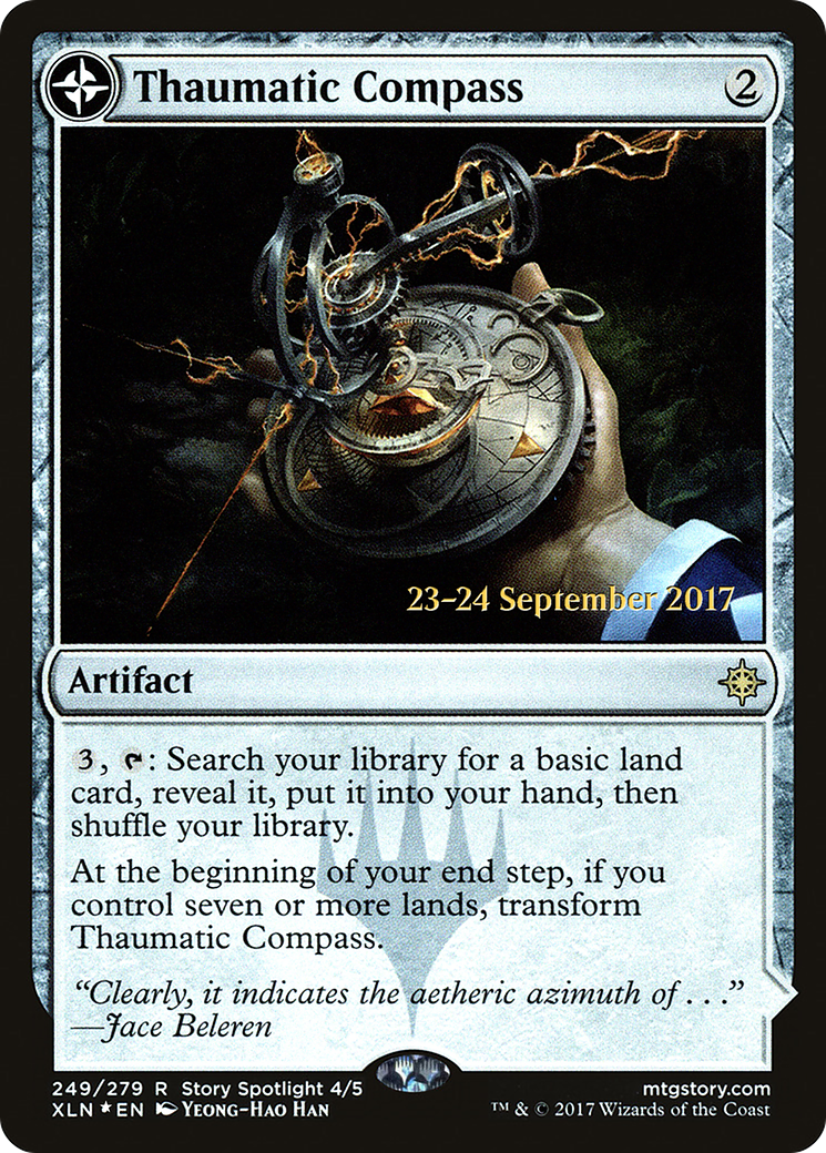 {R} Thaumatic Compass // Spires of Orazca [Ixalan Prerelease Promos][PR XLN 249]