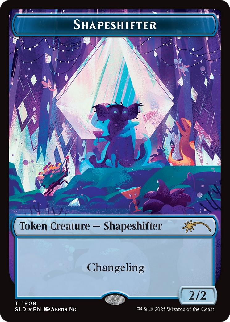 Shapeshifter Token (1908) (Double Rainbow Foil) [SLD 1908]  Foil