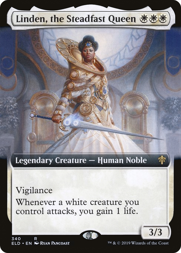 {R} Linden, the Steadfast Queen (Extended Art) [Throne of Eldraine][ELD 340]
