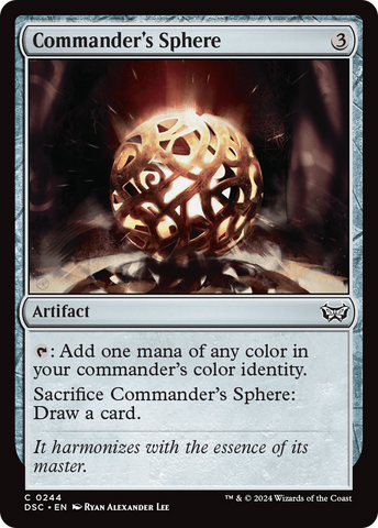 {C} Commander's Sphere [Duskmourn: House of Horror Commander][DSC 244]