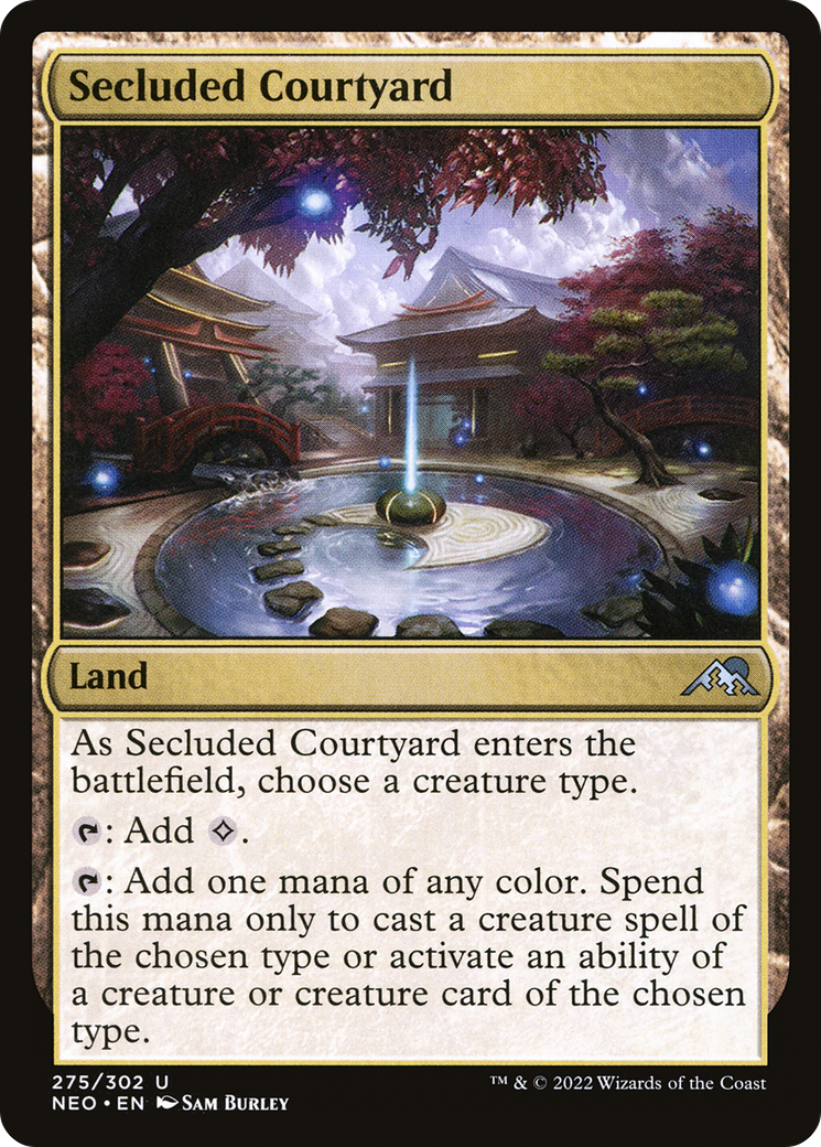 {C} Secluded Courtyard [Kamigawa: Neon Dynasty][NEO 275]
