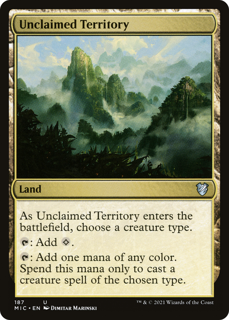 {C} Unclaimed Territory [Innistrad: Midnight Hunt Commander][MIC 187]