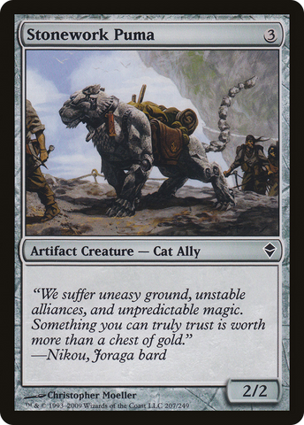 {C} Stonework Puma [Zendikar][ZEN 207]