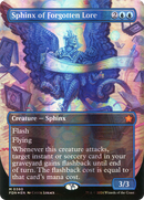 {@R} Sphinx of Forgotten Lore (Borderless) (Mana Foil) [Foundations][FDN 380]