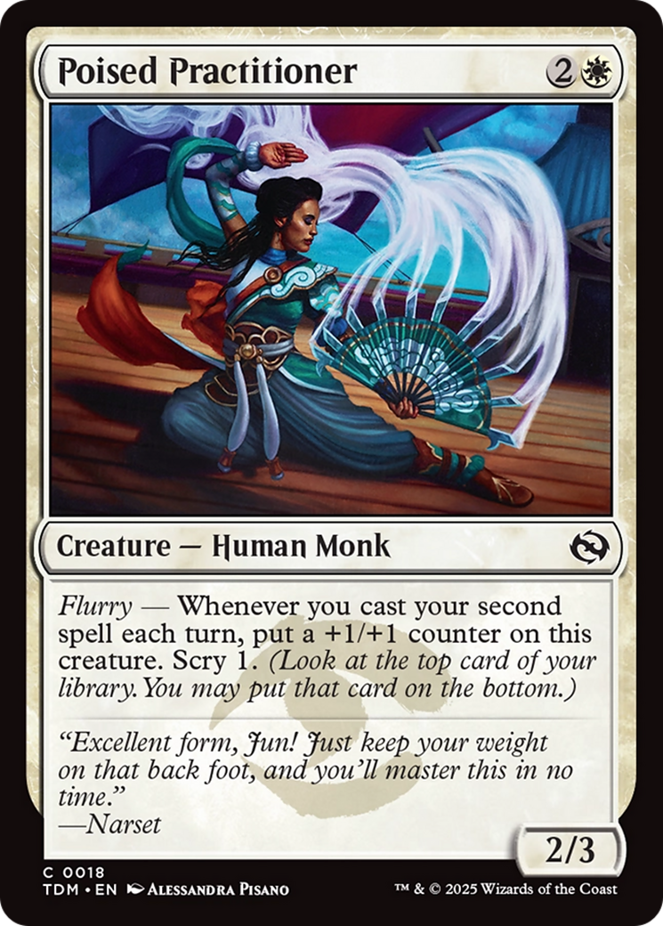 {@C} Poised Practitioner [Tarkir: Dragonstorm][TDM 018]