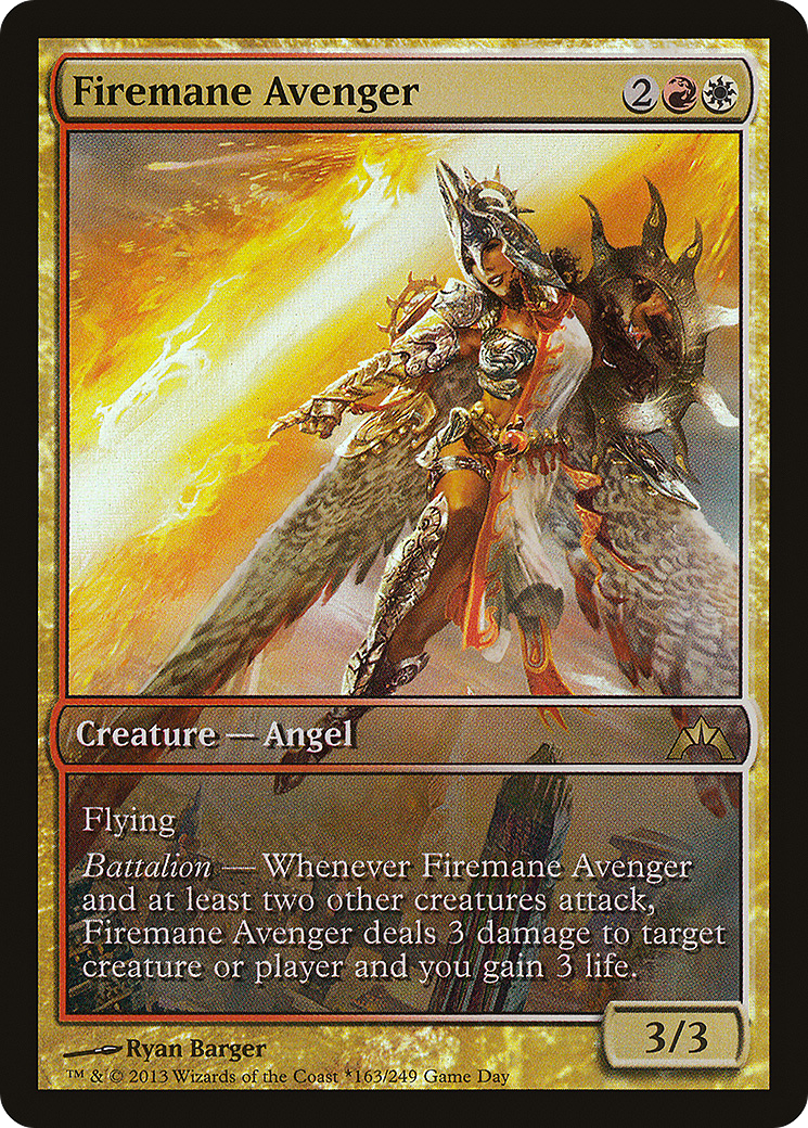 {R} Firemane Avenger (Game Day) [Gatecrash Promos][PA GTC 163] - Misty Mountain Games