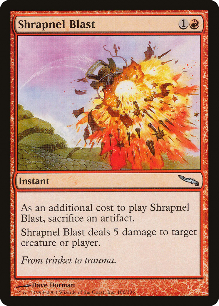 {C} Shrapnel Blast [Mirrodin][MRD 106] - Misty Mountain Games