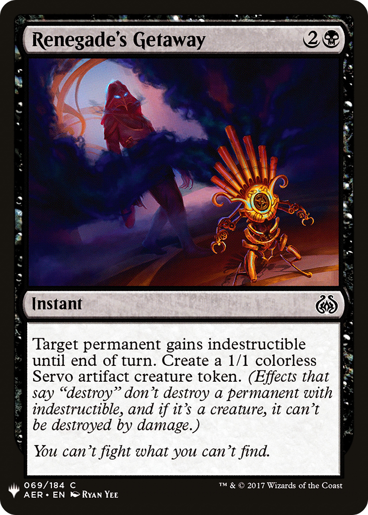 {C} Renegade's Getaway [Mystery Booster][LS AER 069]