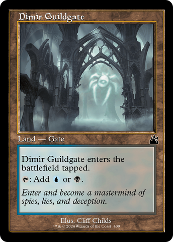 {C} Dimir Guildgate (Retro Frame) [Ravnica Remastered][RVR 400]