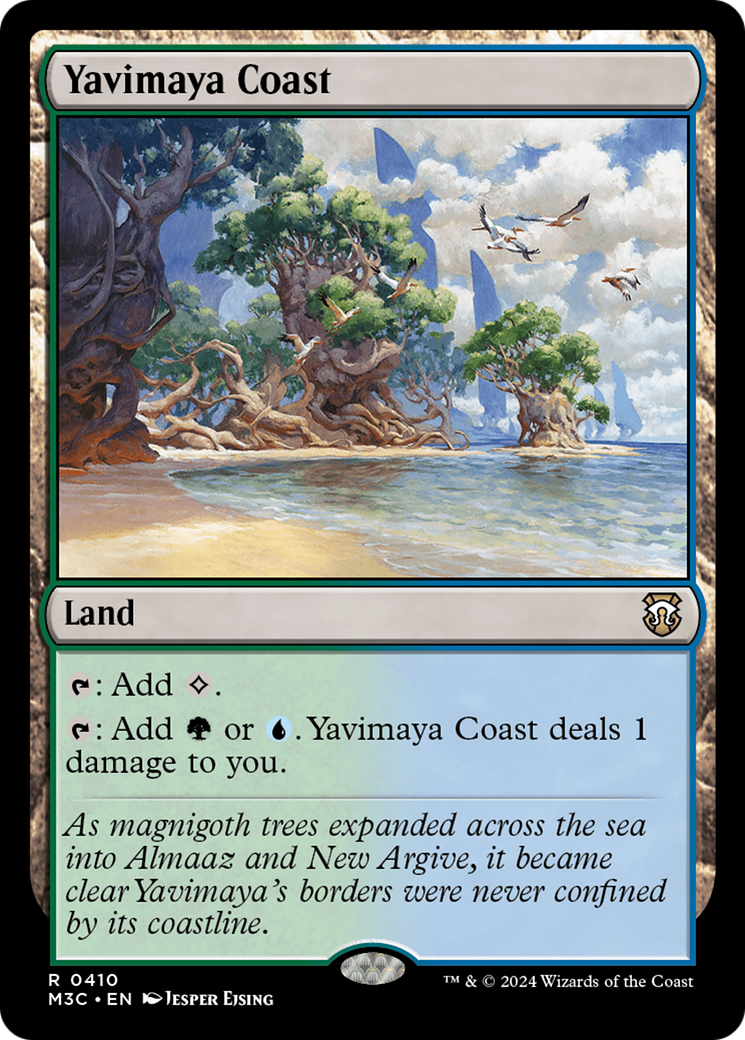{R} Yavimaya Coast (Ripple Foil) [Modern Horizons 3 Commander][RPF M3C 410]