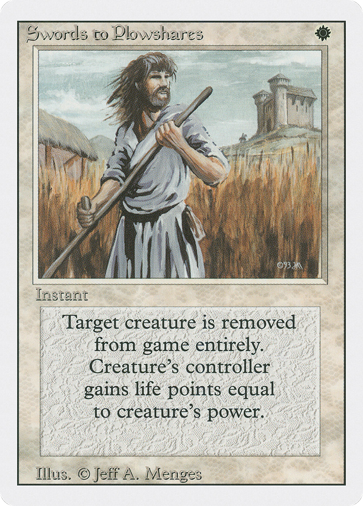 {C} Swords to Plowshares [Revised Edition][3ED 041] - Misty Mountain Games
