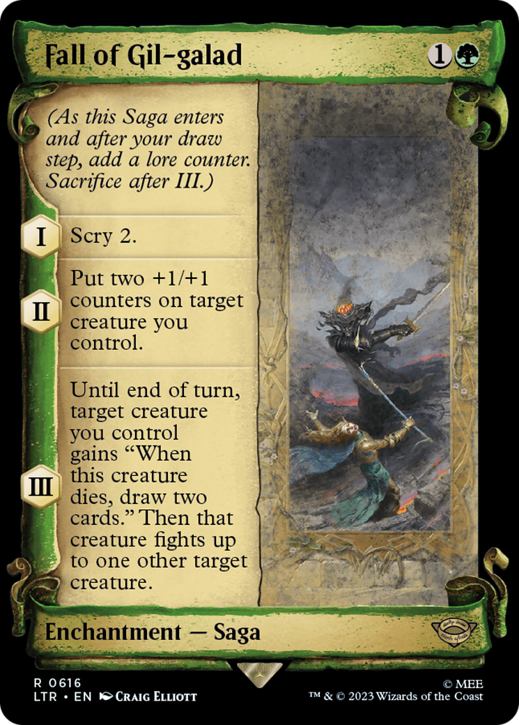 {R} Fall of Gil-galad [The Lord of the Rings: Tales of Middle-Earth Showcase Scrolls][LTR 616]