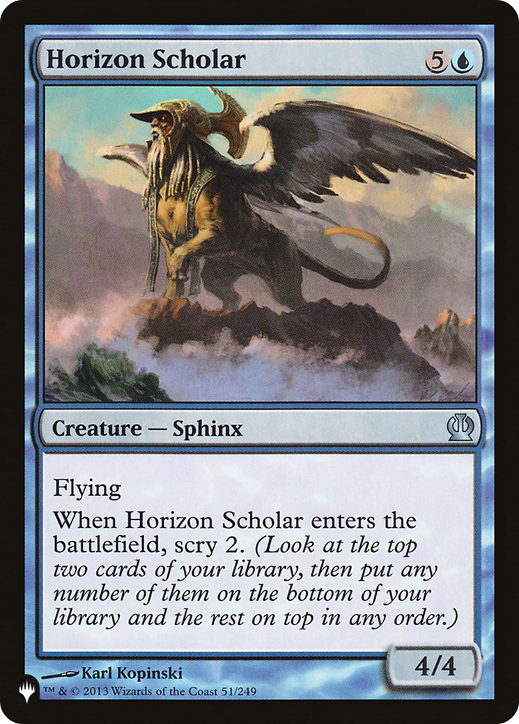 Horizon Scholar [LIST 51/249]