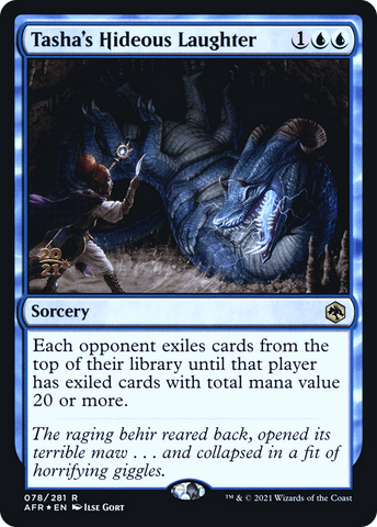 {R} Tasha's Hideous Laughter [Dungeons & Dragons: Adventures in the Forgotten Realms Prerelease Promos][PR AFR 078]