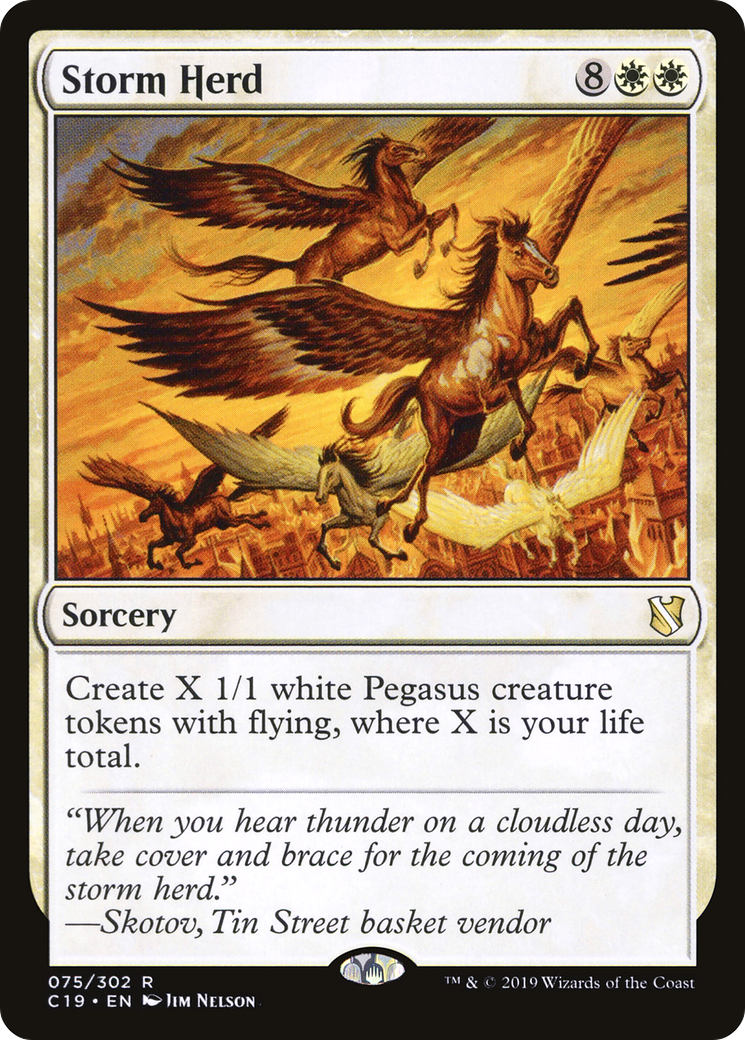 {R} Storm Herd [Commander 2019][C19 075]