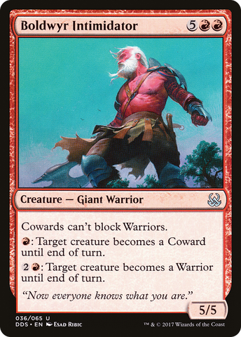 {C} Boldwyr Intimidator [Duel Decks: Mind vs. Might][DDS 036]