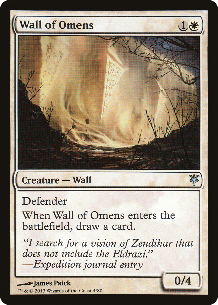 {C} Wall of Omens [Duel Decks: Sorin vs. Tibalt][DDK 004]