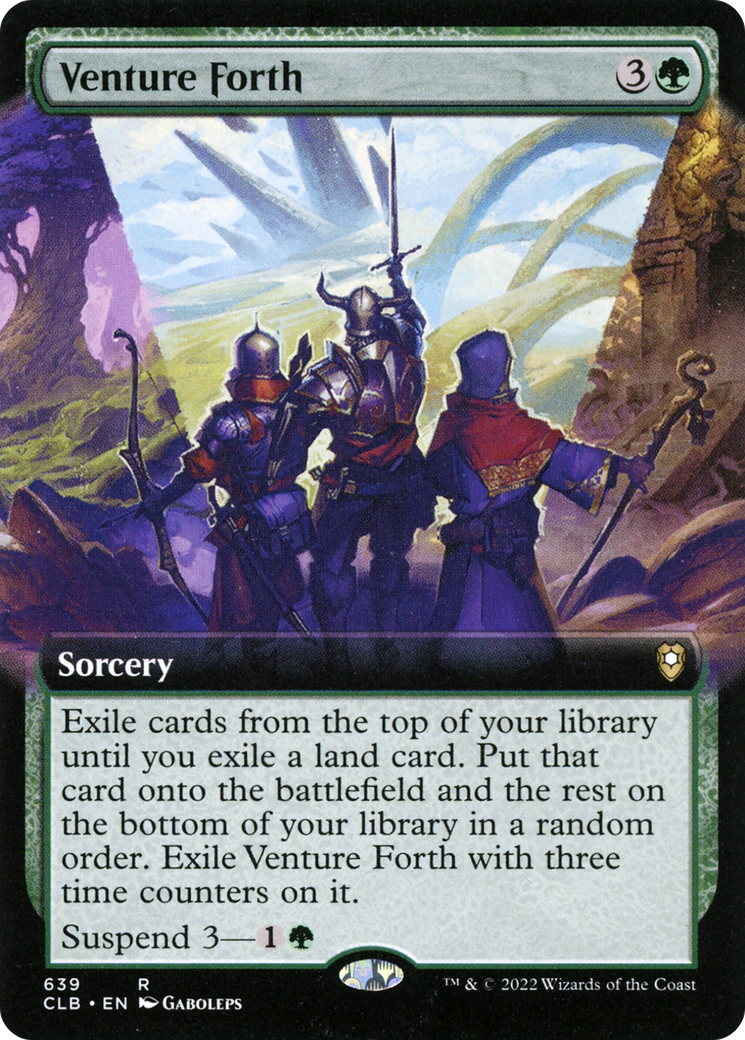 {R} Venture Forth (Extended Art) [Commander Legends: Battle for Baldur's Gate][CLB 639]