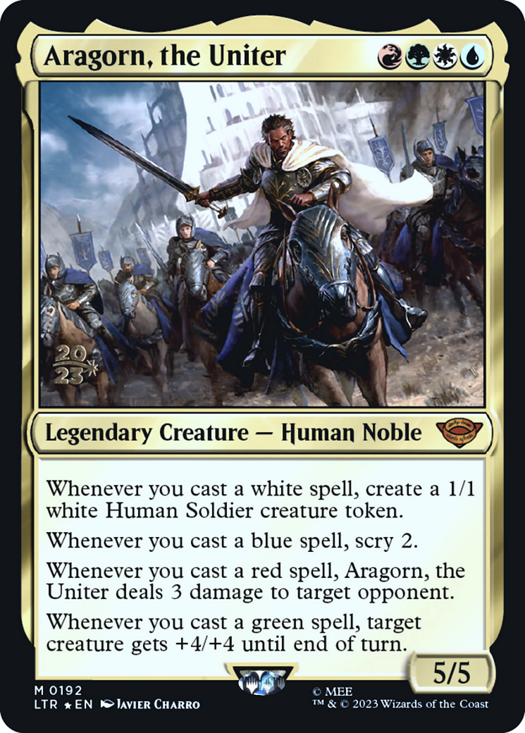 {R} Aragorn, the Uniter [The Lord of the Rings: Tales of Middle-Earth Prerelease Promos][PR LTR 192]