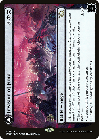 {R} Invasion of Fiora // Marchesa, Resolute Monarch [March of the Machine Prerelease Promos][PR MOM 114]