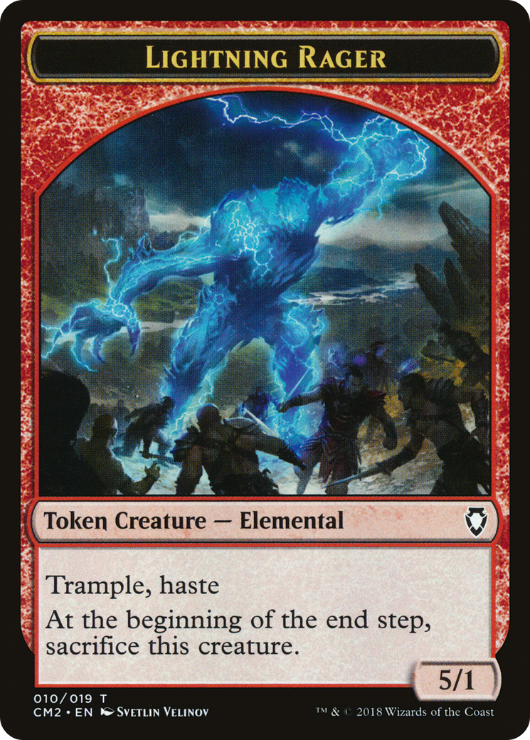 {T} Lightning Rager Token [Commander Anthology Volume II Tokens][TCM2 010]