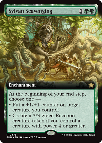 {@R} Sylvan Scavenging (Extended Art) [Foundations][FDN 475]