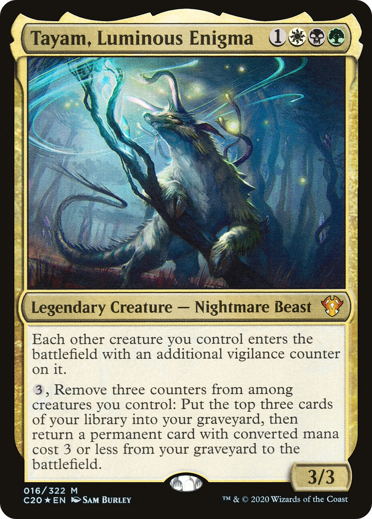 {R} Tayam, Luminous Enigma [Commander 2020][C20 016]