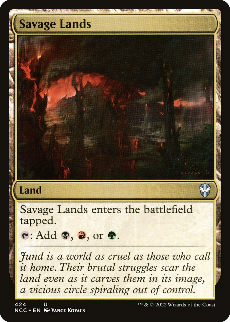 {C} Savage Lands [Streets of New Capenna Commander][NCC 424]
