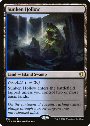 {R} Sunken Hollow [Commander Legends: Battle for Baldur's Gate][CLB 918]