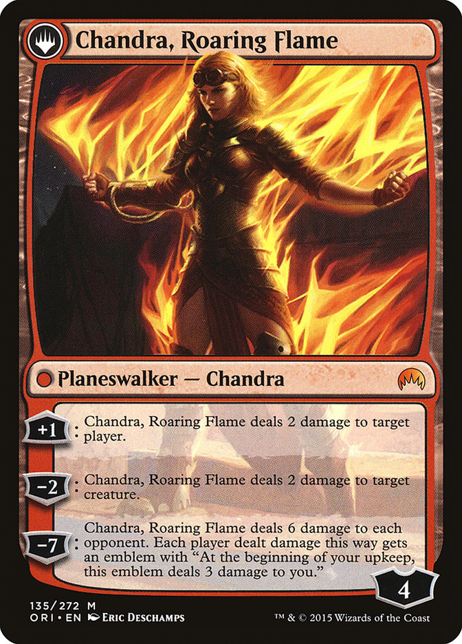 {R} Chandra, Fire of Kaladesh // Chandra, Roaring Flame [Magic Origins][ORI 135]