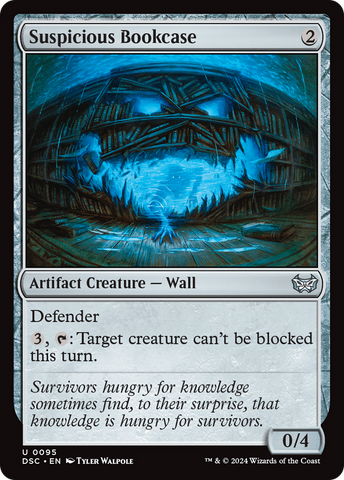 {C} Suspicious Bookcase [Duskmourn: House of Horror Commander][DSC 095]