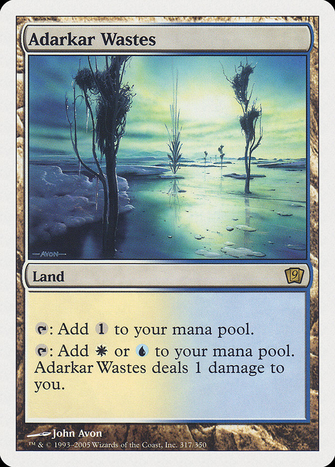 {R} Adarkar Wastes [Ninth Edition][9ED 317]