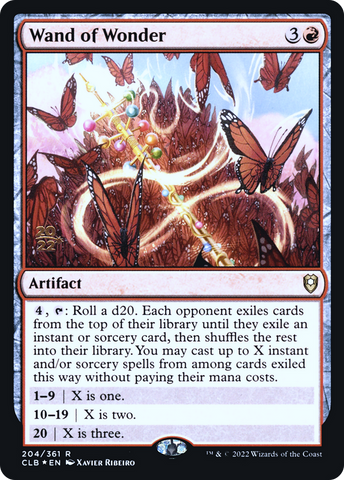 {R} Wand of Wonder [Commander Legends: Battle for Baldur's Gate Prerelease Promos][PR CLB 204]