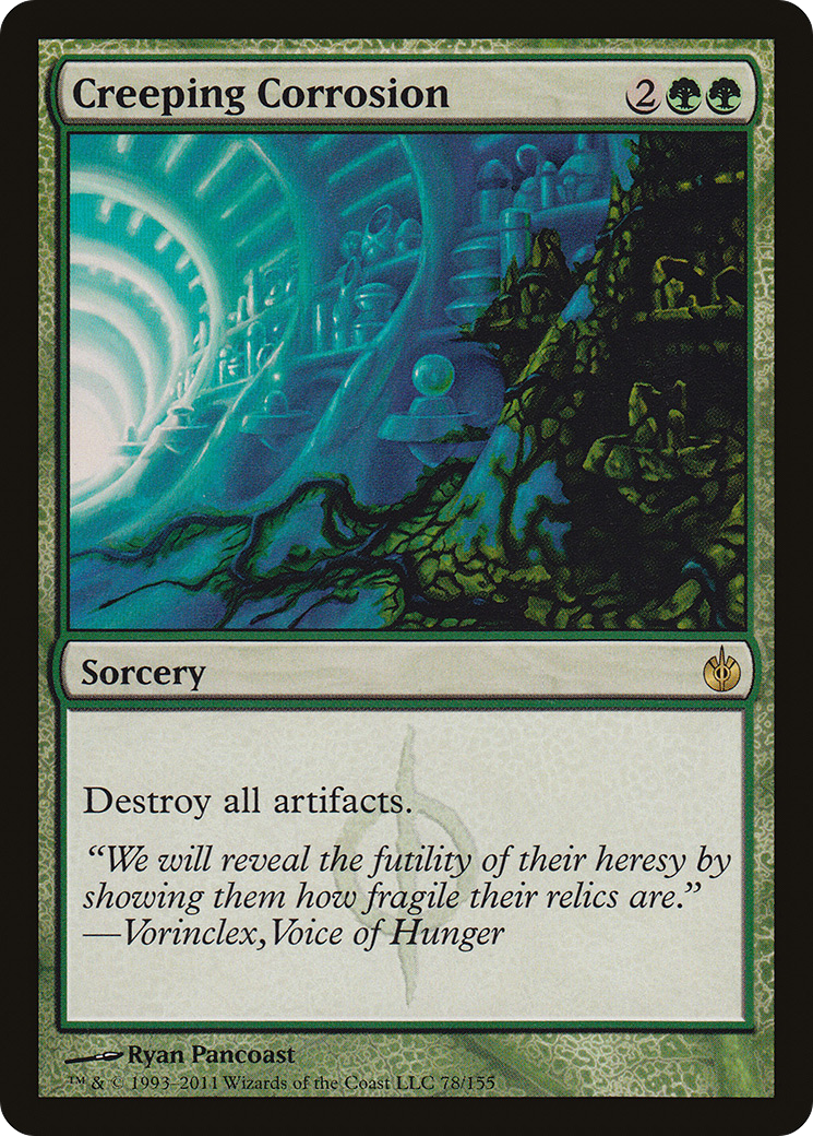{R} Creeping Corrosion [Mirrodin Besieged][MBS 078] - Misty Mountain Games