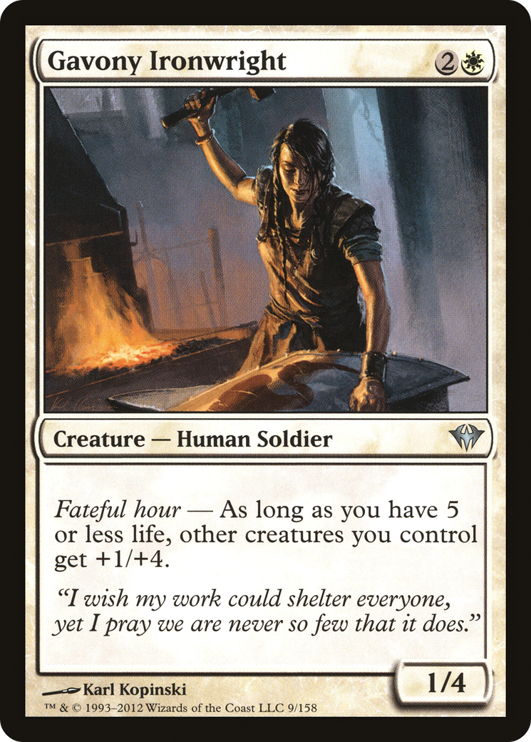 {C} Gavony Ironwright [Dark Ascension][DKA 009]