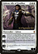 {R} Gideon, Ally of Zendikar [Battle for Zendikar Prerelease Promos][PR BFZ 029]