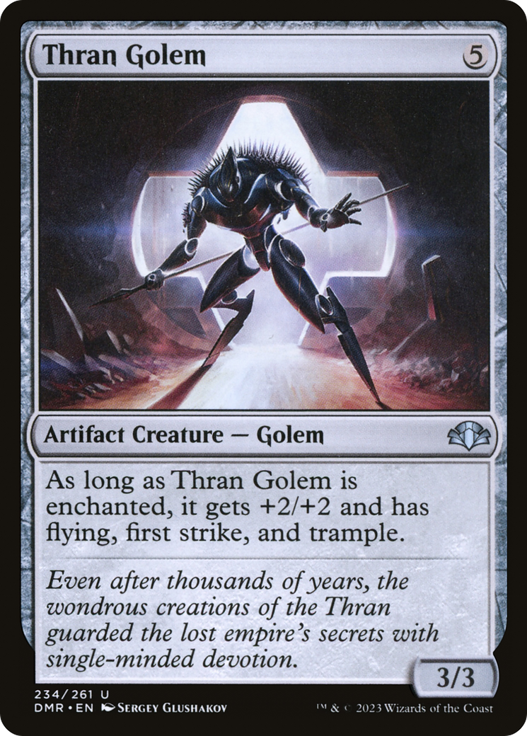 {C} Thran Golem [Dominaria Remastered][DMR 234]