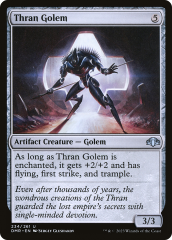 {C} Thran Golem [Dominaria Remastered][DMR 234]